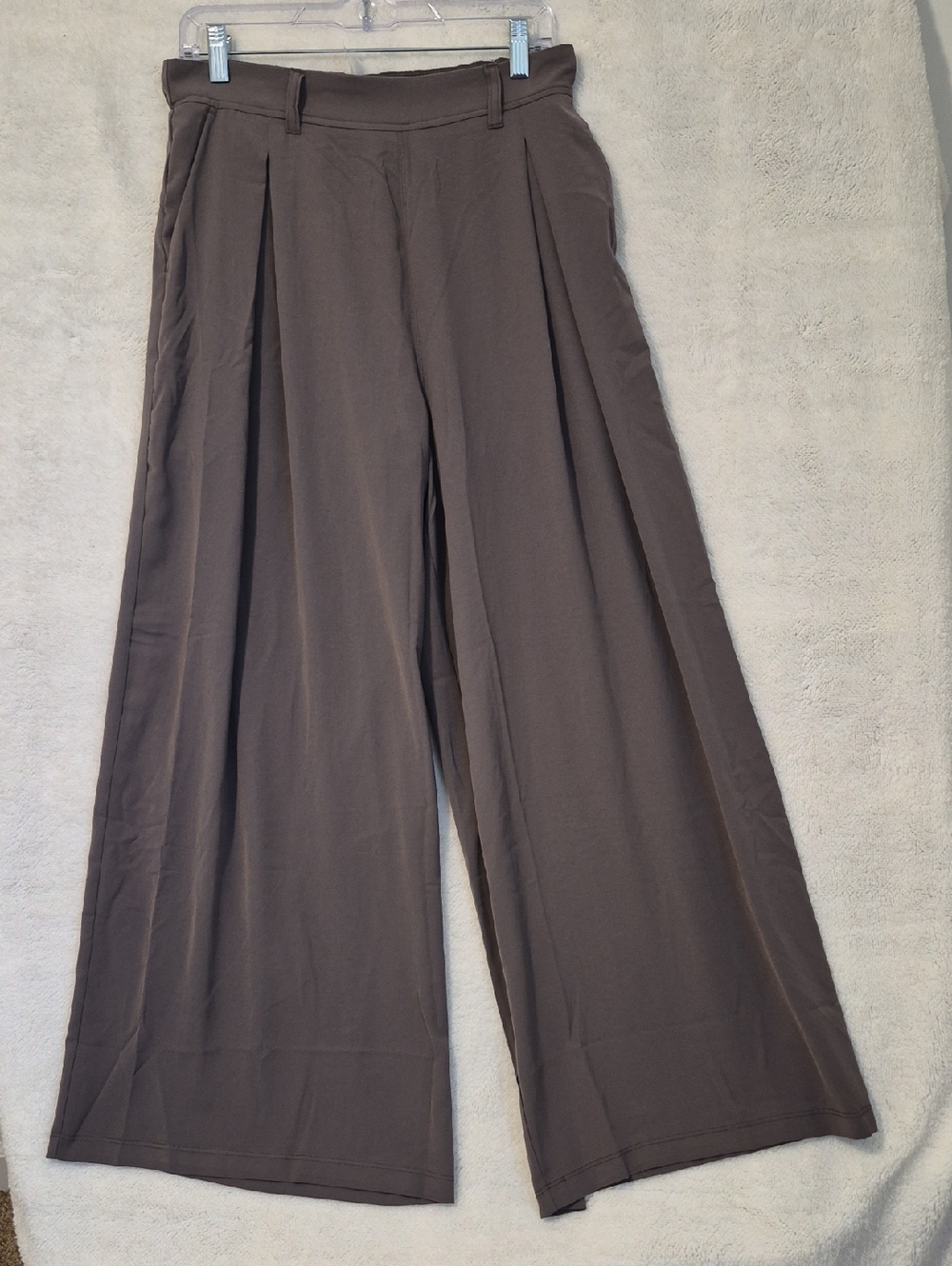 Ododos Wide Leg Women's Pants in Taupe — Classic Comfortable Style Size‎ M
